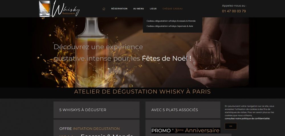 création site internet Whisky Initiation